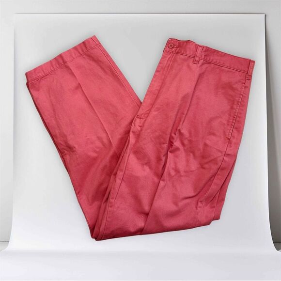 G.H. Bass & Co. Red Casual Chino Style Cotton Pants Size Waist 40 X 30 - Picture 1 of 5